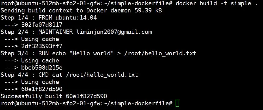 docker build -t simple .